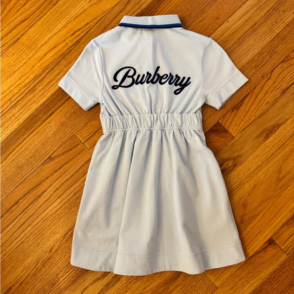 New with Tags, Burberry Girl's Langton Polo Dress, Size 4, Pale blue - Picture 2 of 4